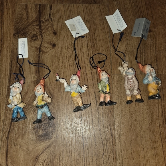 Vintage Fontaini Elves Gnomes Made In Italy Ornaments Christmas Decor - Picture 1 of 9